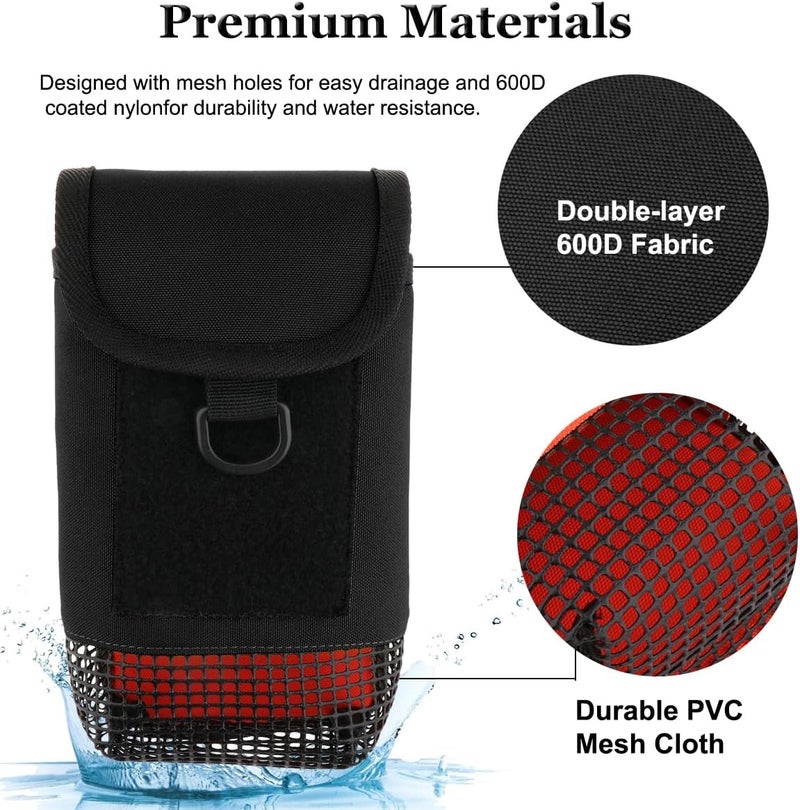 Fiozinx Scuba Diving Gear Bag, Safety SMB Mesh Gear Bag Finger Reel Storage Pocket Carry Case Pouch for Snorkeling Gear & Equipment - Image 1